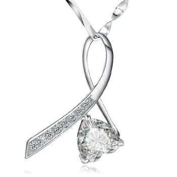 CZ ожерелье с подвеской в виде сердца, ожерелье с вечной любовью для женщин