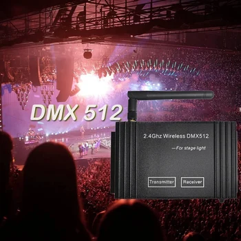DMX512 Беспроводной Передатчик Приемник Передатчик 2.4 G ISM 126 Band 9-12 В постоянного ТОКА 500 МА МИН 20 дБм Для Управления Светодиодным Сценическим Освещением